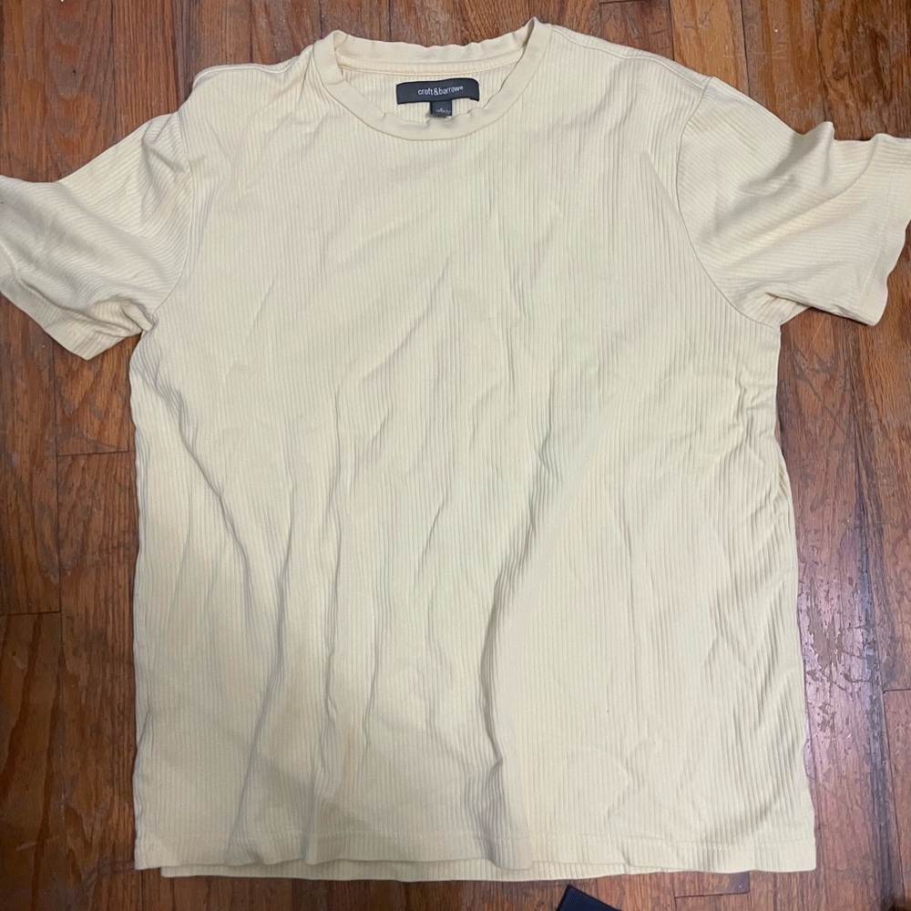 Textured Yellow Tee
